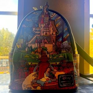 Loungefly Beauty and the Beast Mini Backpack